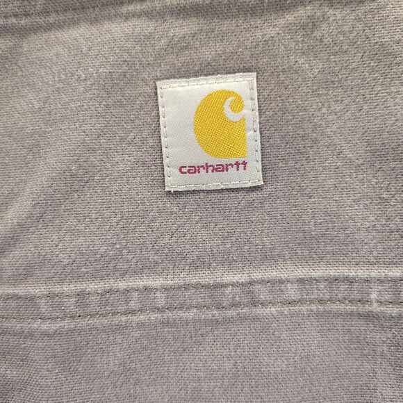Carhartt Pants Men 40x30 Gray Relaxed Fit Rugged Flex Canvas Cargo Carpenter - Picture 8 of 12